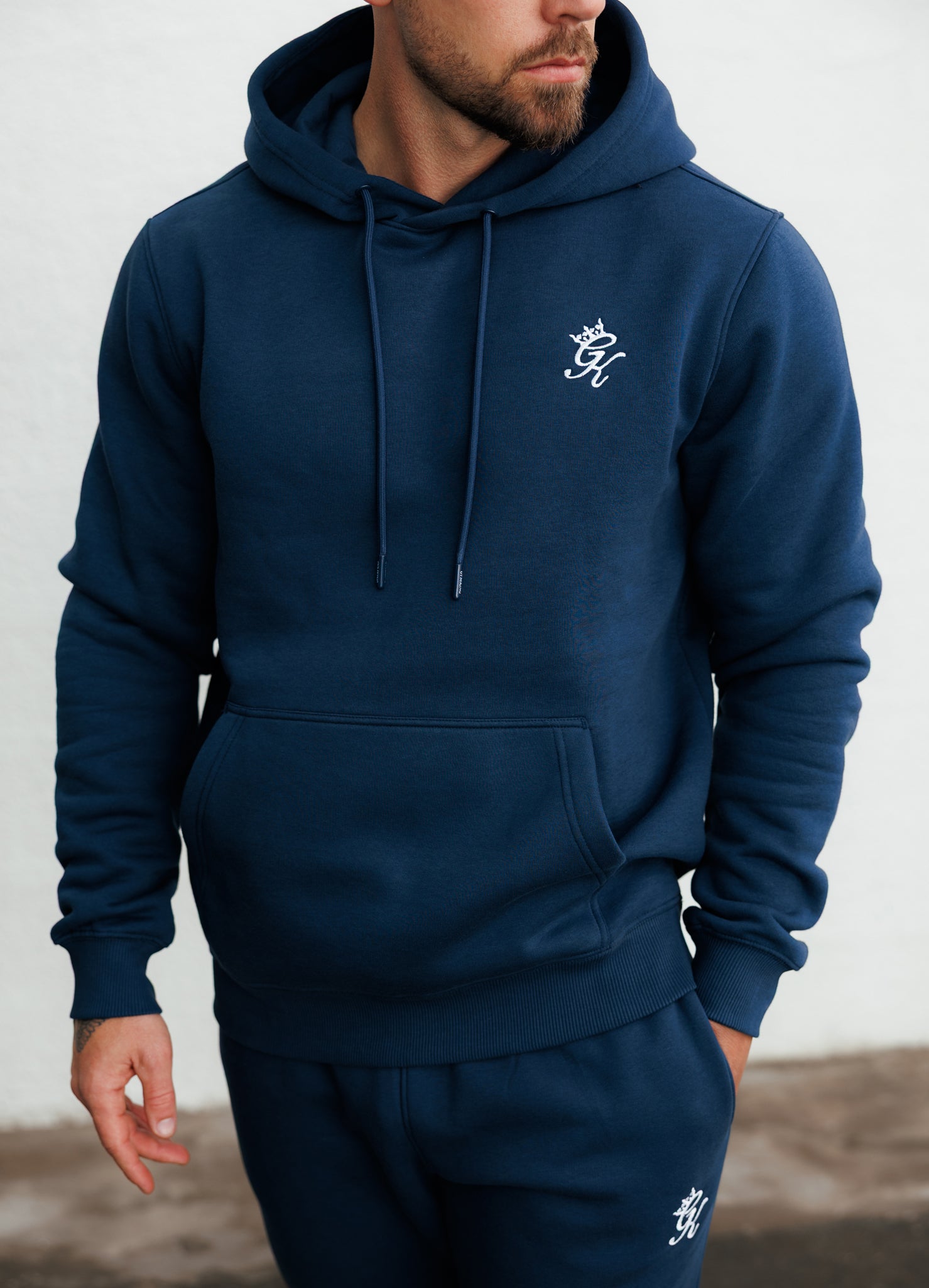 Gym King Fundamental Hood Tracksuit - Rich Blue