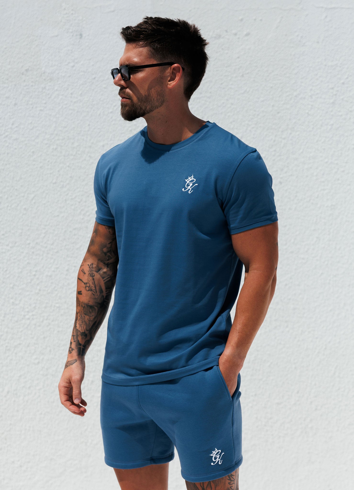 Gym King Fundamental Tee - Blueprint