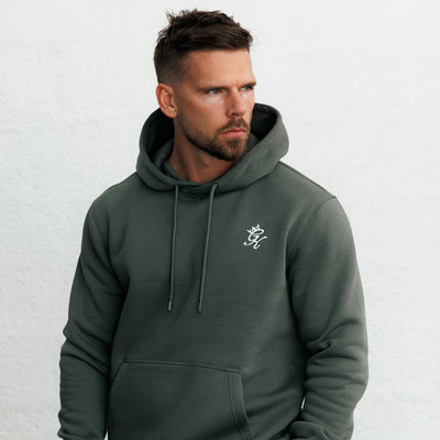 Gym King Fundamental Fleece Hoodie - Deep Olive