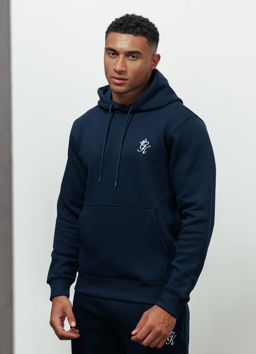 Gym King Fundamental Fleece Hood - Navy