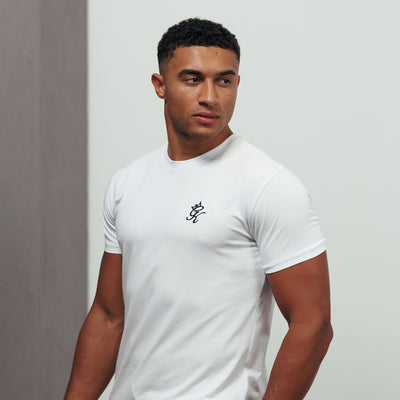 Gym King Fundamental Jersey Tee - White