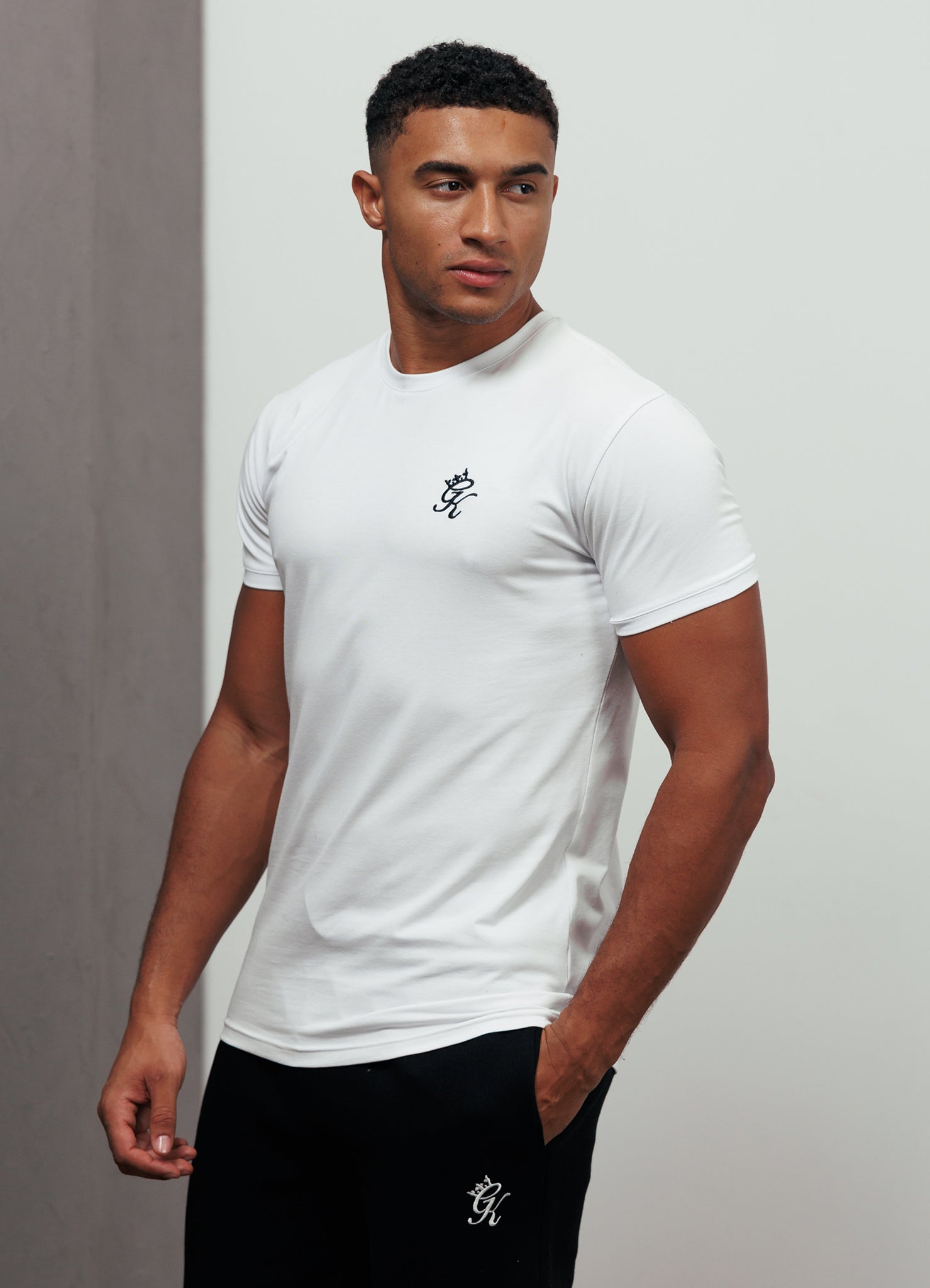 Gym King Fundamental Jersey Tee - White