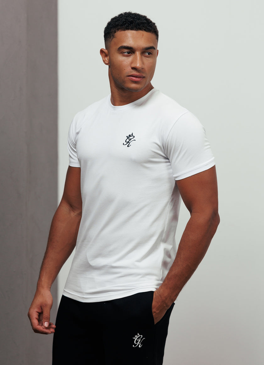 Gym King Fundamental Jersey Tee - White