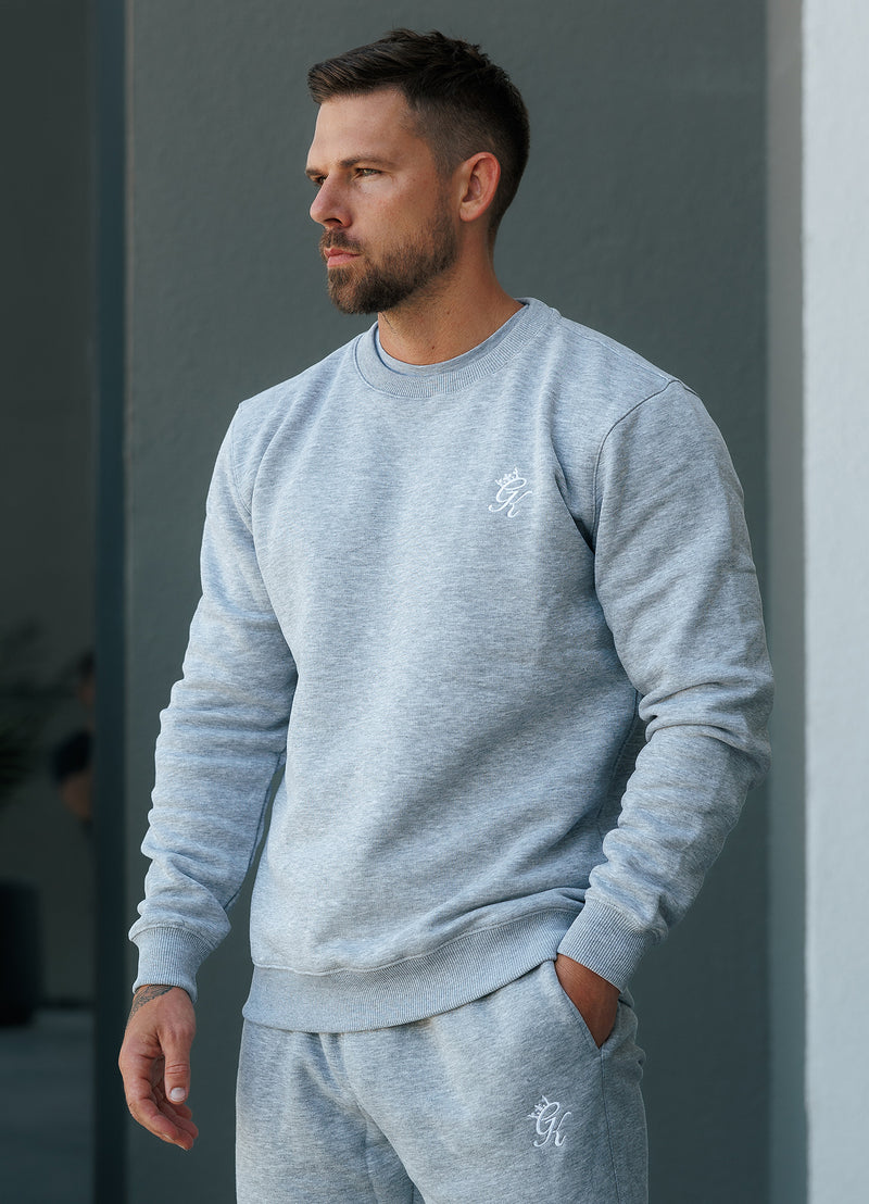 Gym King Fundamental Fleece Sweatshirt - Grey Marl