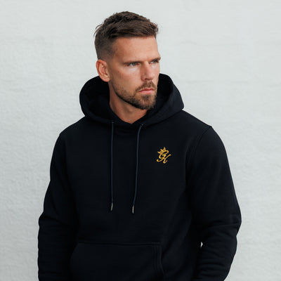 Gym King Fundamental Fleece Hoodie - Black/Gold
