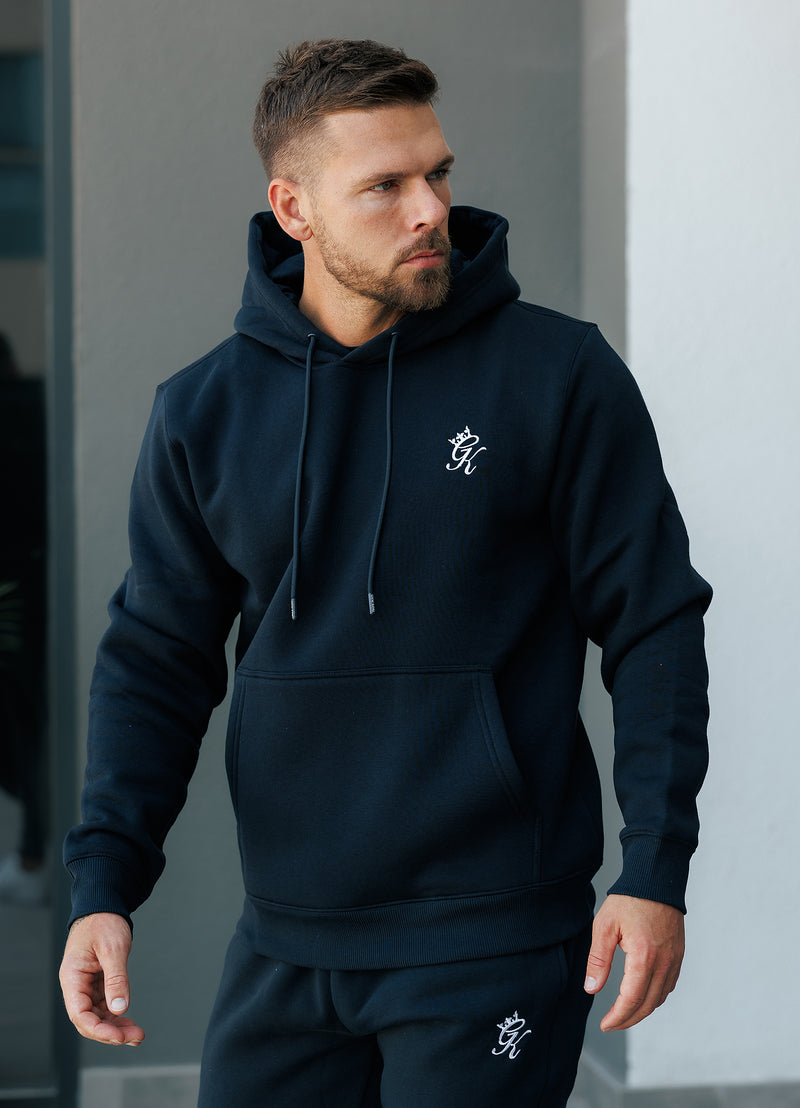 Gym King Fundamental Fleece Hood - Navy