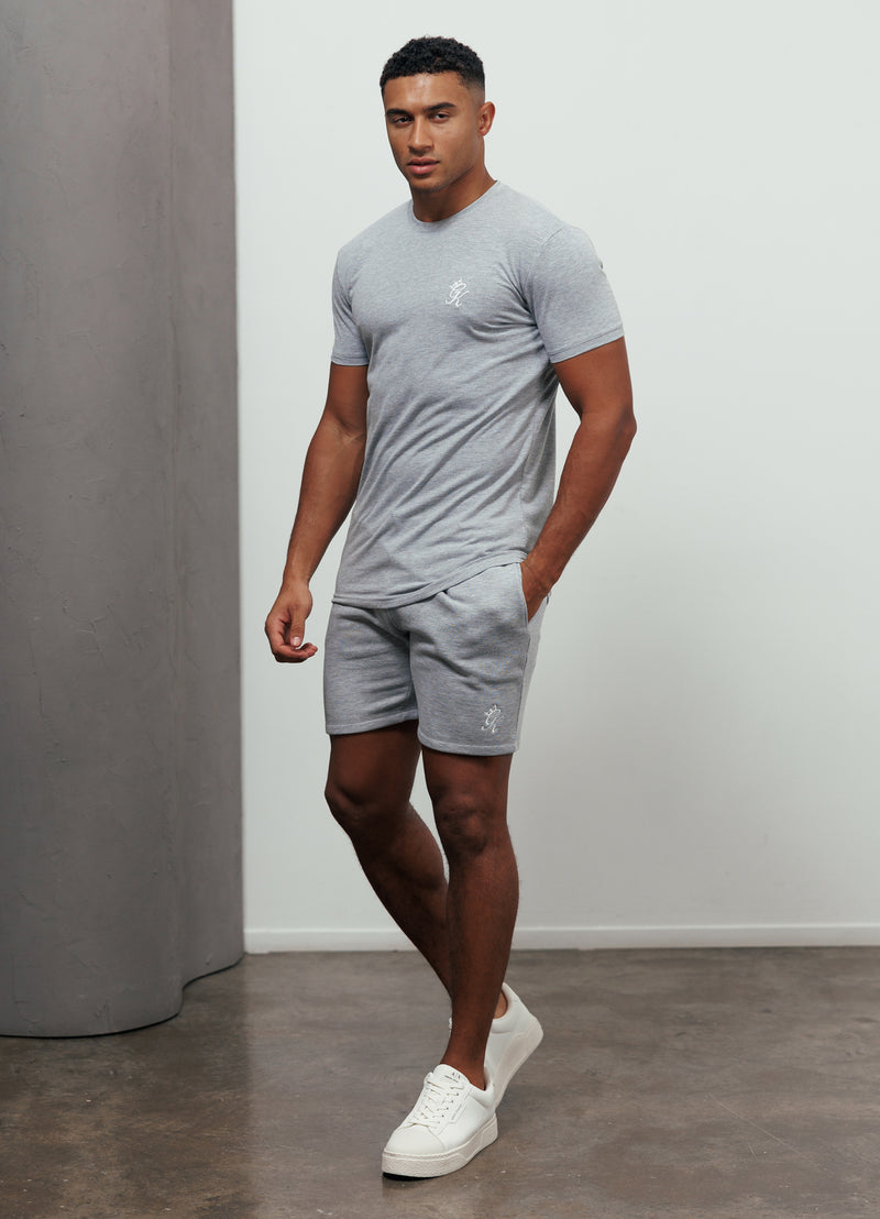 Gym King Fundamental Fleece Short - Grey Marl