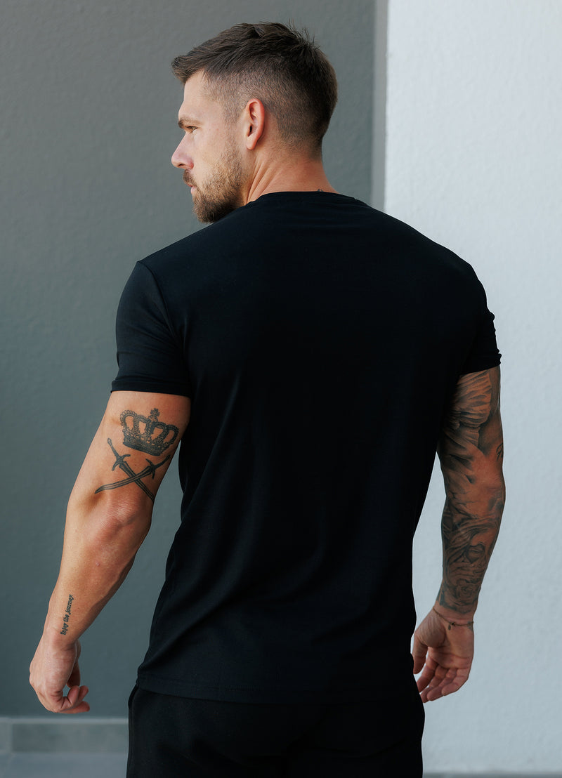 Gym King Fundamental Jersey Tee - Black