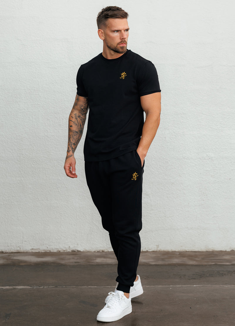 Gym King Fundamental Tee - Black/Gold