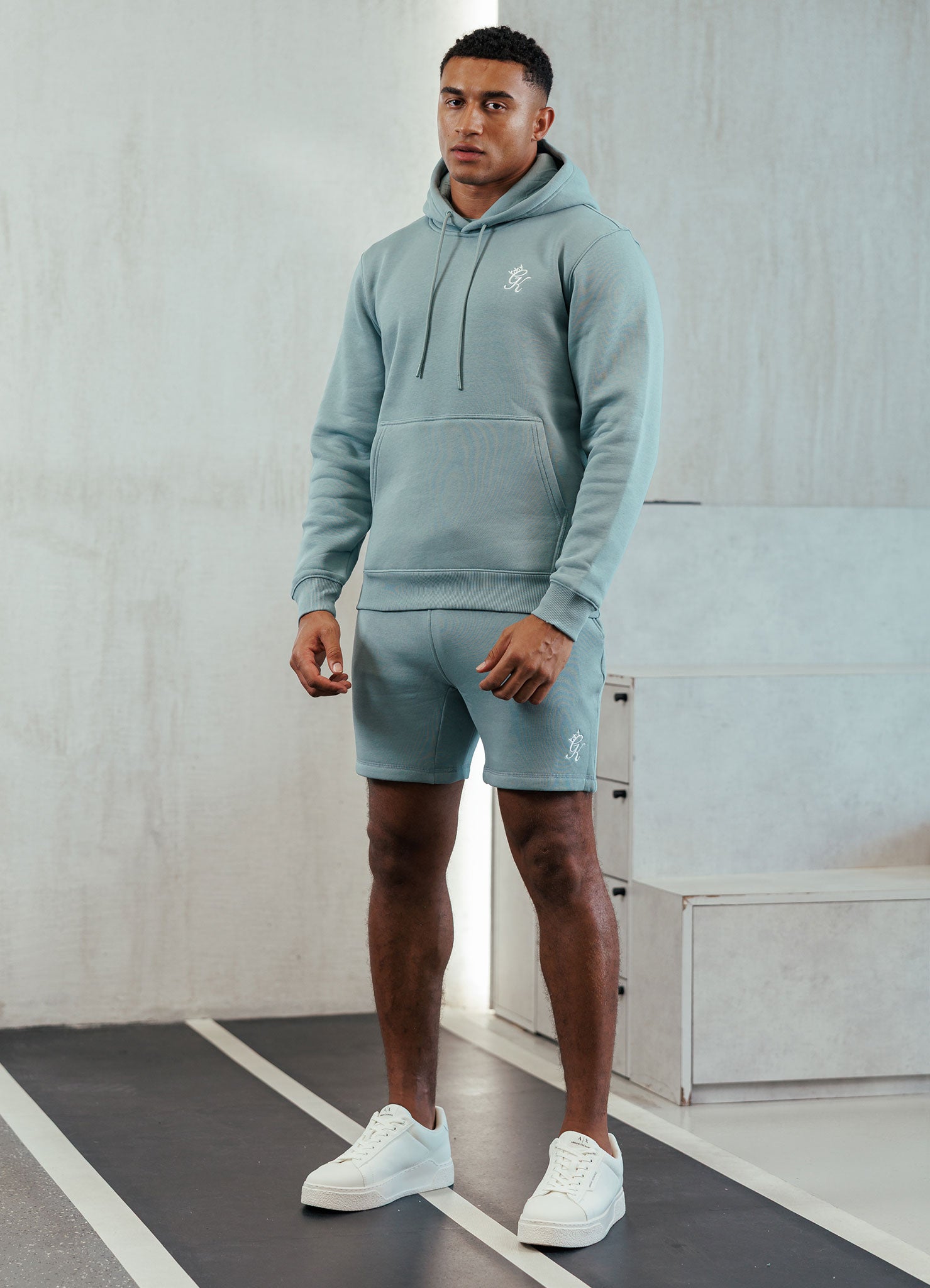 Gym King Fundamental Fleece Hood - Smoke
