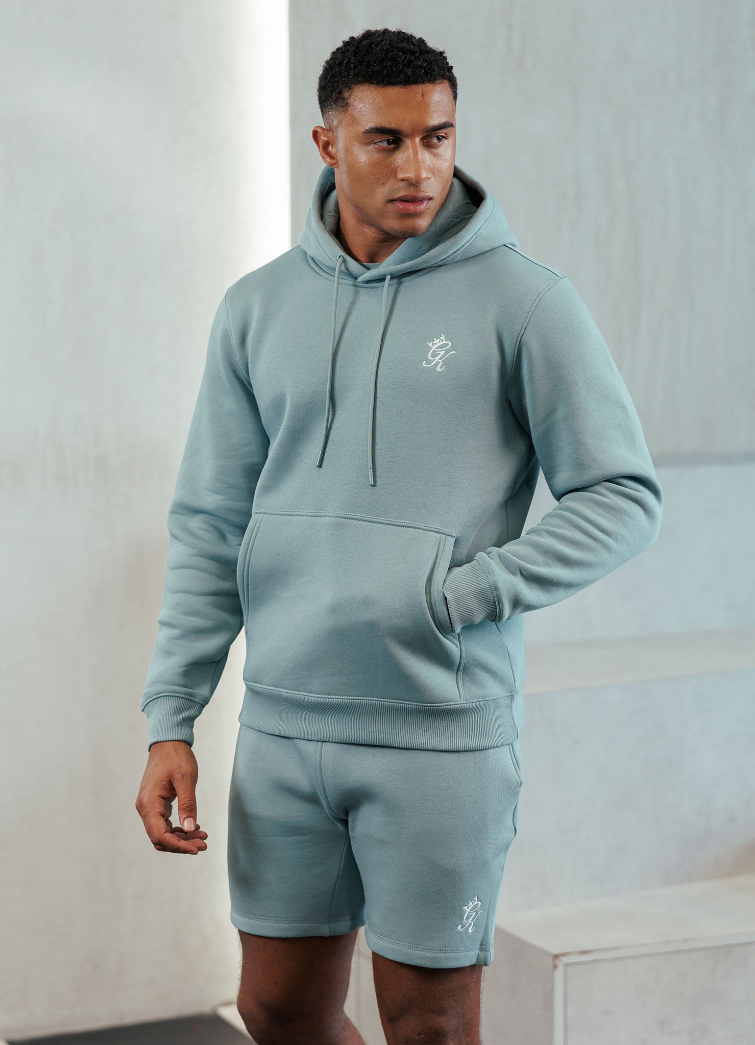 Gym King Fundamental Fleece Hood - Smoke