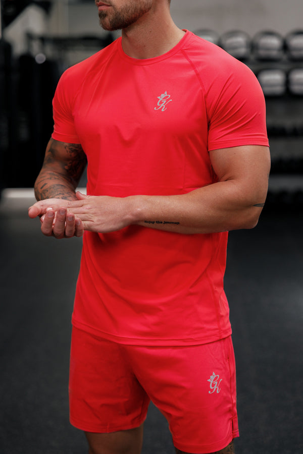 Gym King Energy Tee - Hot Red