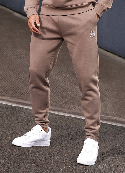 Gym King Pro Logo Jogger - Dark Taupe