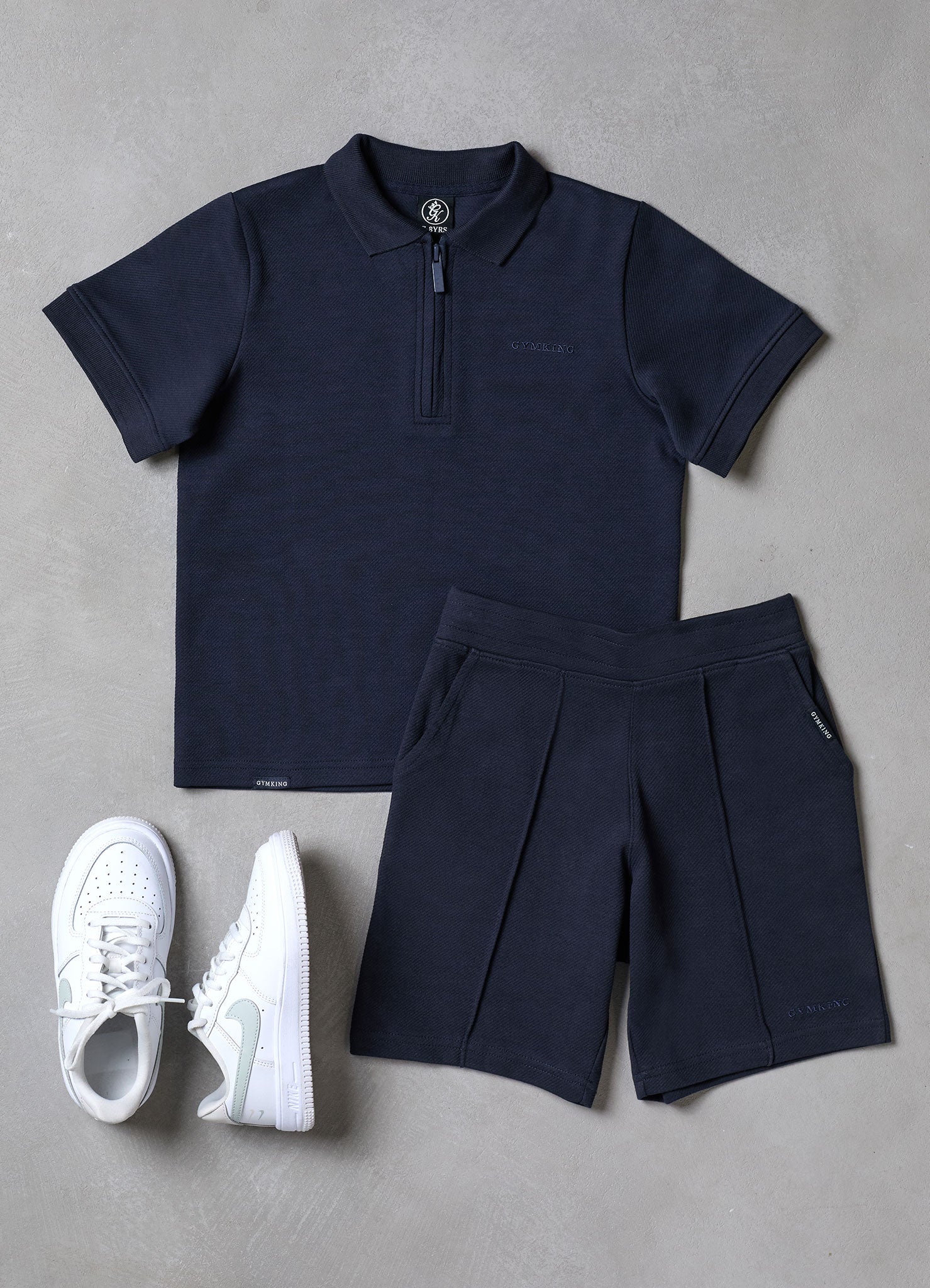 Gym King Younger Kids Portals Texture Short - Navy