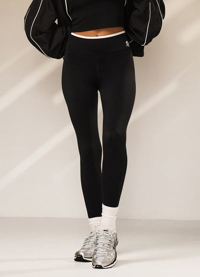 Gym King 365 Contrast Legging - Black