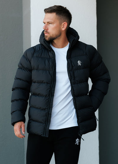 Gym King Limit Puffer Jacket - Black