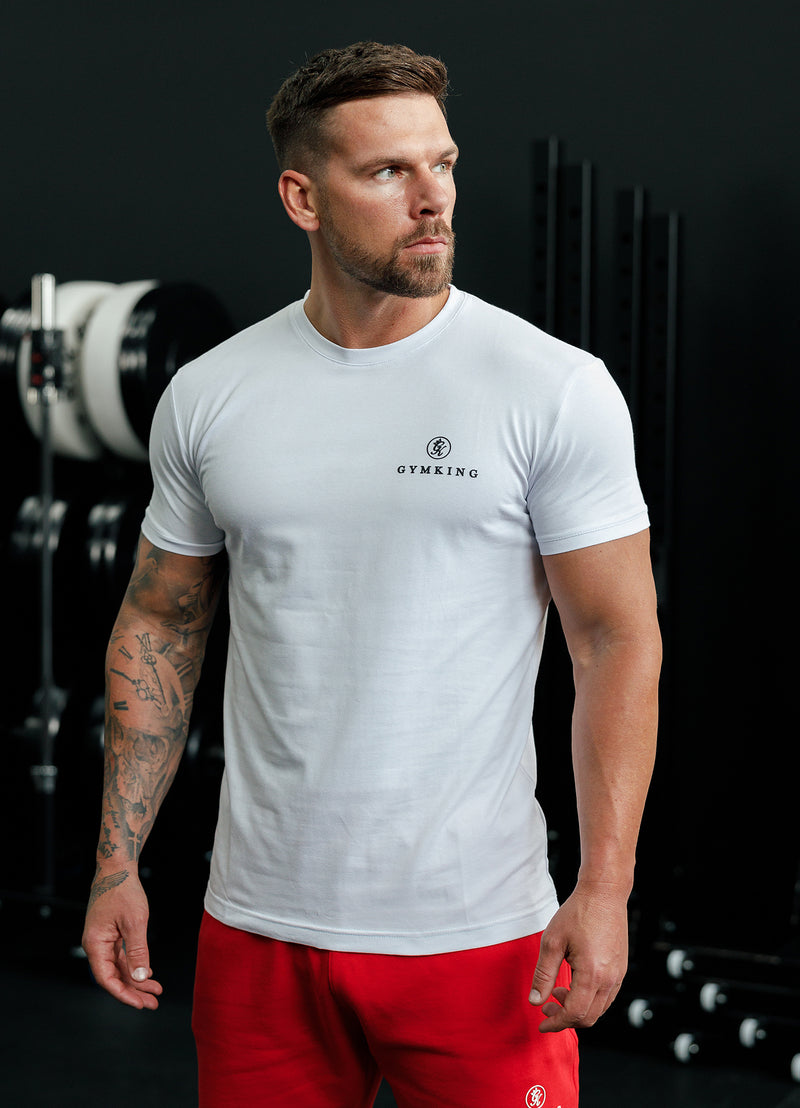 Gym King Pro Classic Tee - White