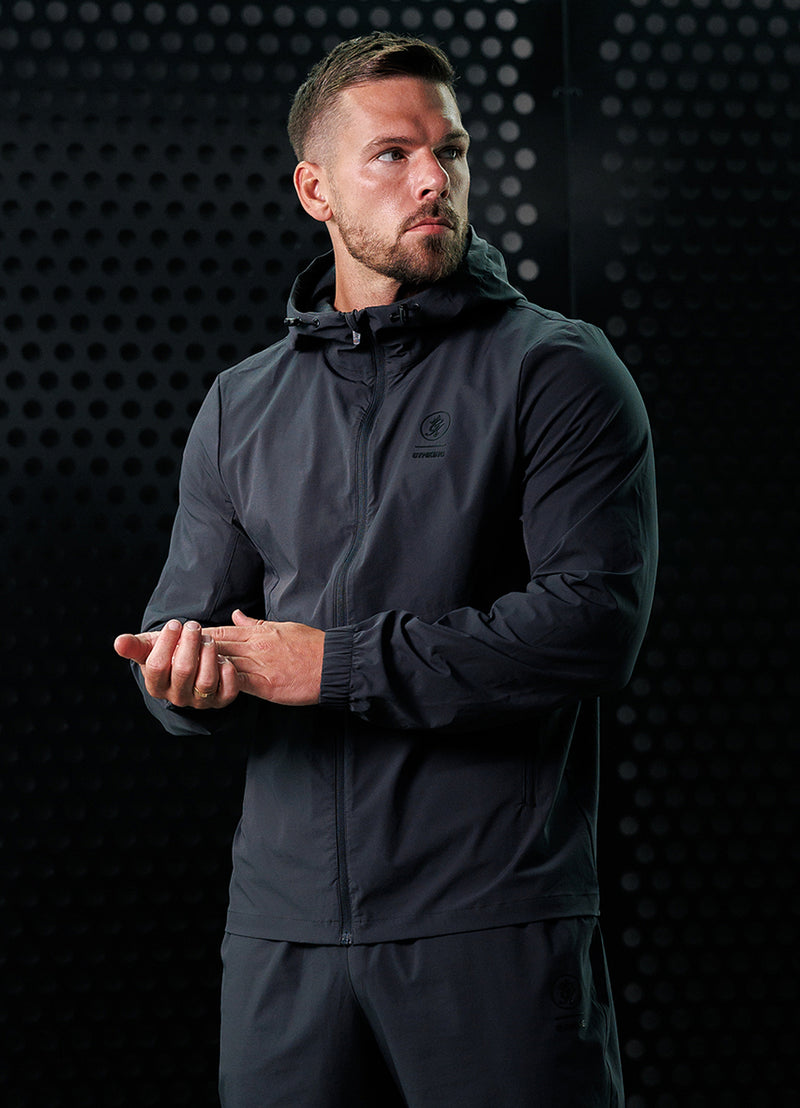 Gym King Aventus Woven Tracksuit Top - Dark Pewter