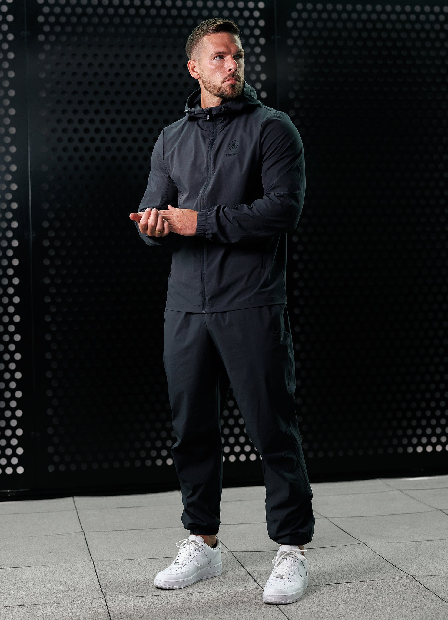 Gym King Aventus Woven Tracksuit Bottom Dark Pewter GYM KING