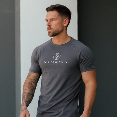 Gym King Pro Jersey Tee - Graphite