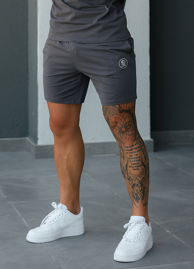 Gym King Pro Logo Jersey Short - Graphite