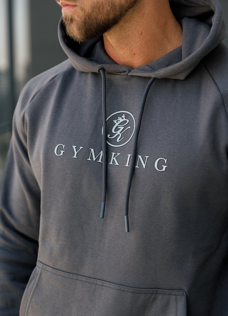 Gym King Pro Logo Fleece Hood - Graphite