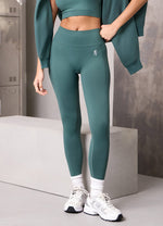 Gym King Power Lightweight Seamless Legging - Pine Green thumbnail