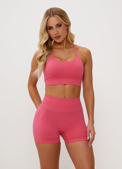 Gym King Sculpt Seamless Bra - Bright Fuchsia