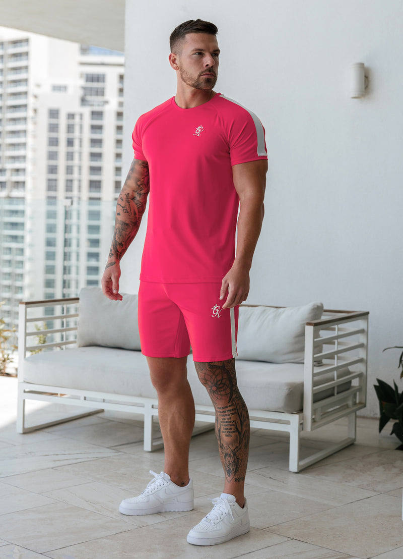 Gym King Core Plus Poly Tee - Fuchsia