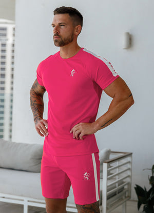 Gym King Core Plus Poly Tee - Fuchsia