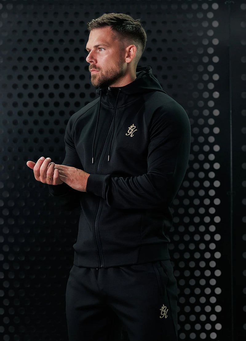 Gym king tracksuit black and gold on sale