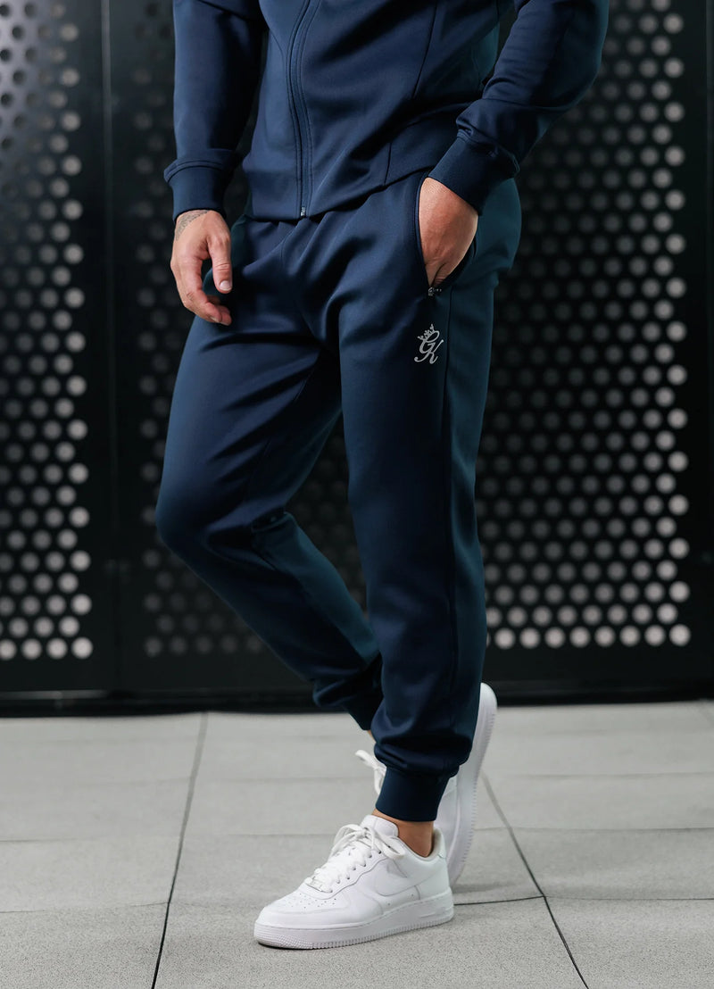 Gym King Full Zip Poly Tracksuit - Navy