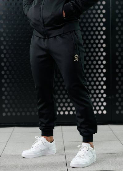 Gym King Poly Tracksuit Bottom - Black/Gold