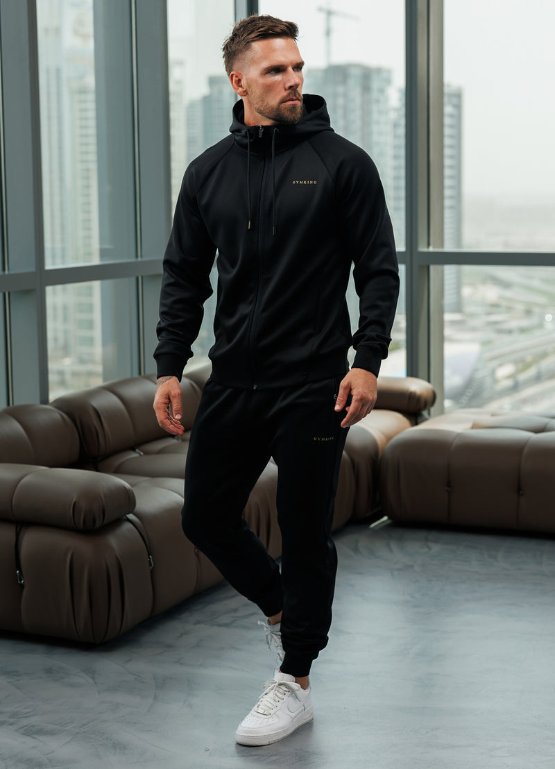 Gym King Poly Jogger - Black