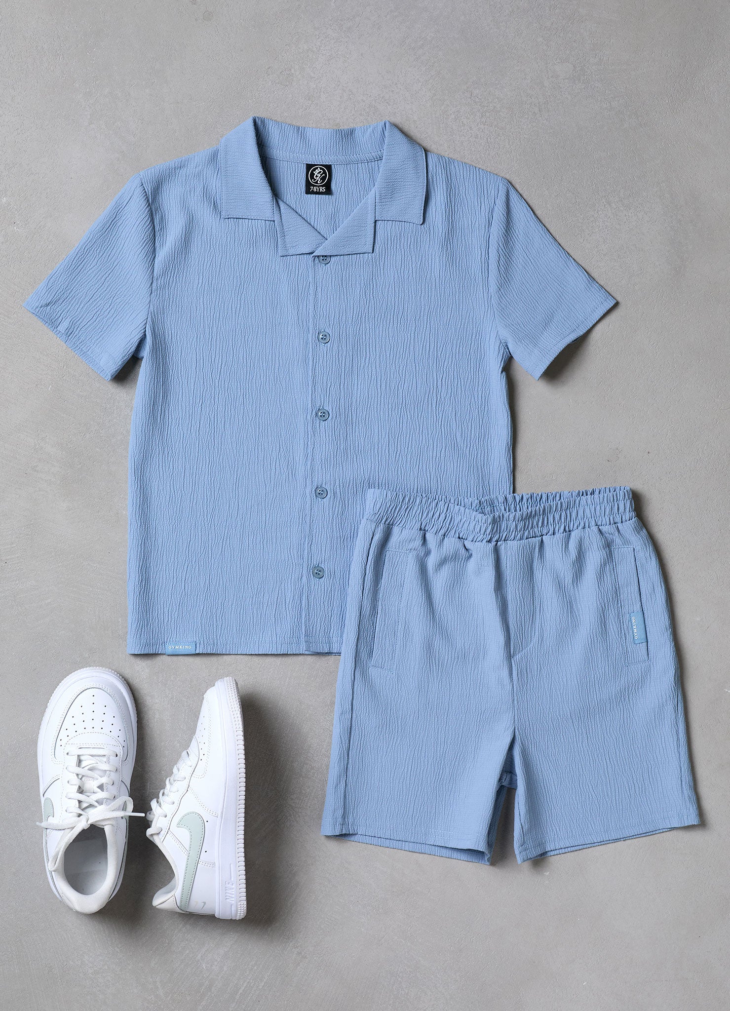 Gym King Younger Kids Signature Woven Shirt - Powder Blue