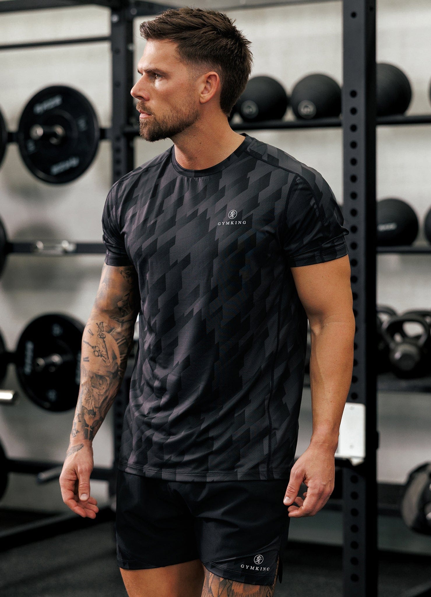 Gym King Power AOP Tee - Black