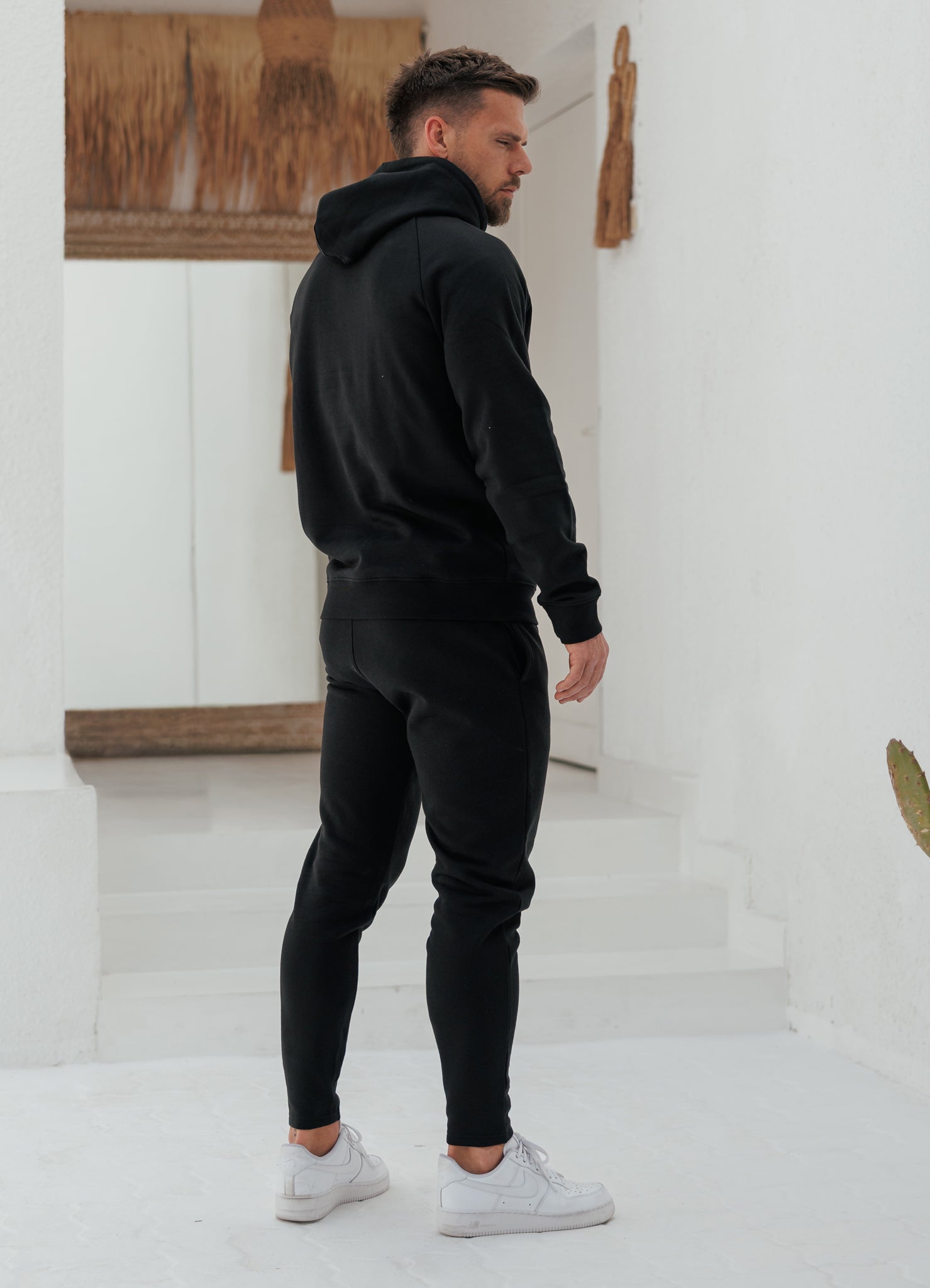 Gym King Pro Logo Jogger - Black/White