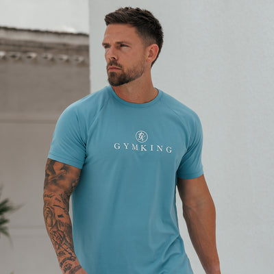 Gym King Pro Logo Tee - Blue