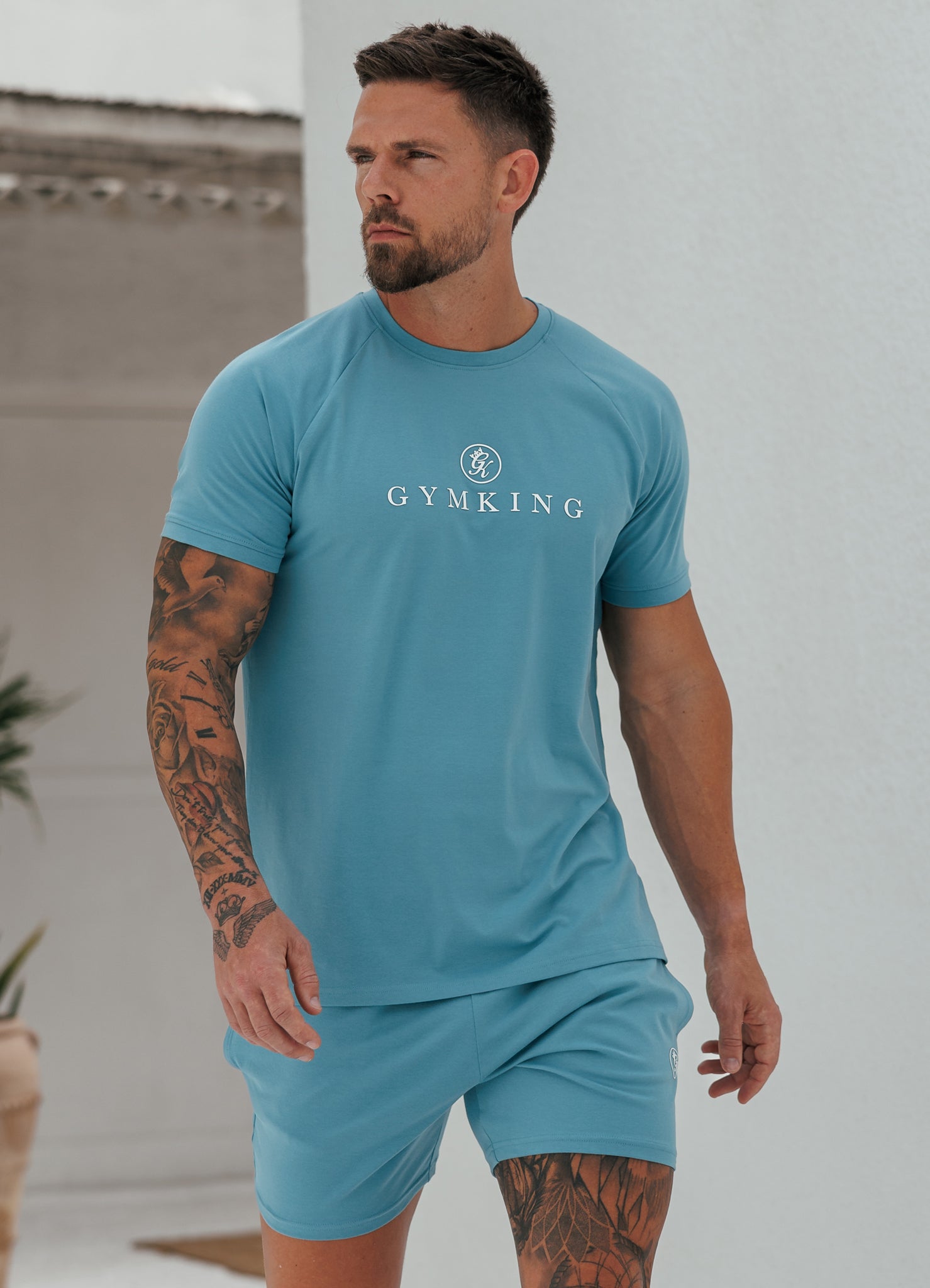 Gym King Pro Logo Tee - Blue