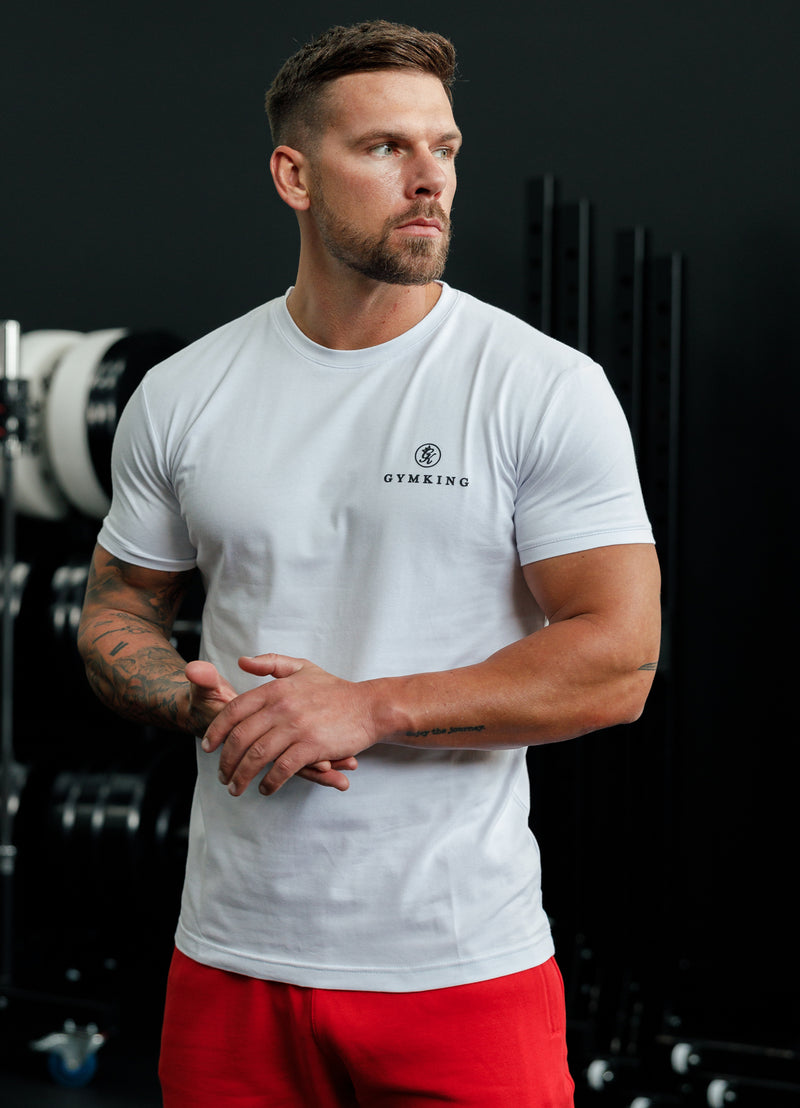 Gym King Pro Classic Tee - White