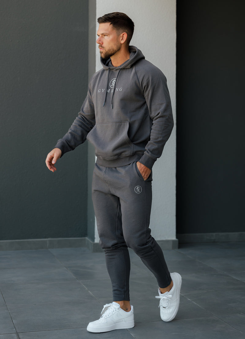 Gym King Pro Logo Fleece Hood - Graphite