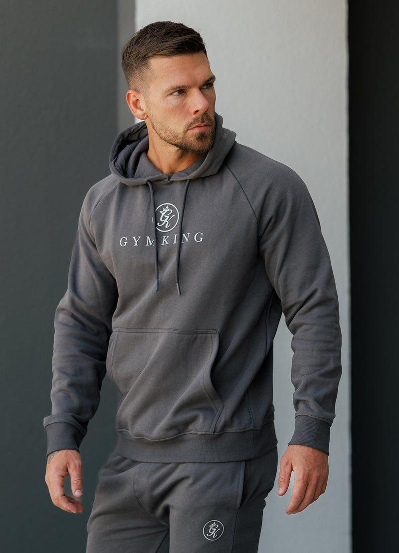 Gym King Pro Logo Fleece Hood - Graphite