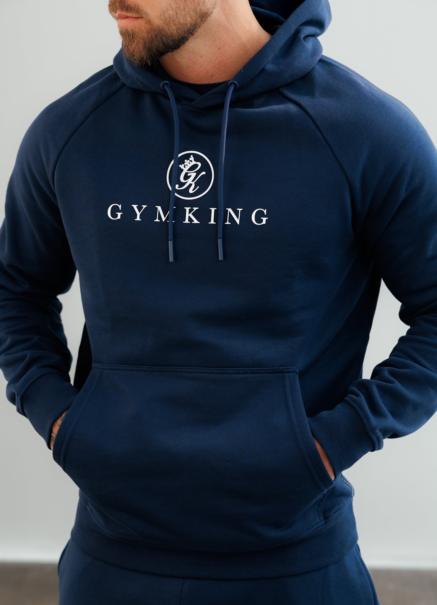 Gym King Pro Hood Tracksuit - Oxford Blue