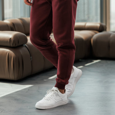 Gym King Fundamental Fleece Jogger - Burgundy