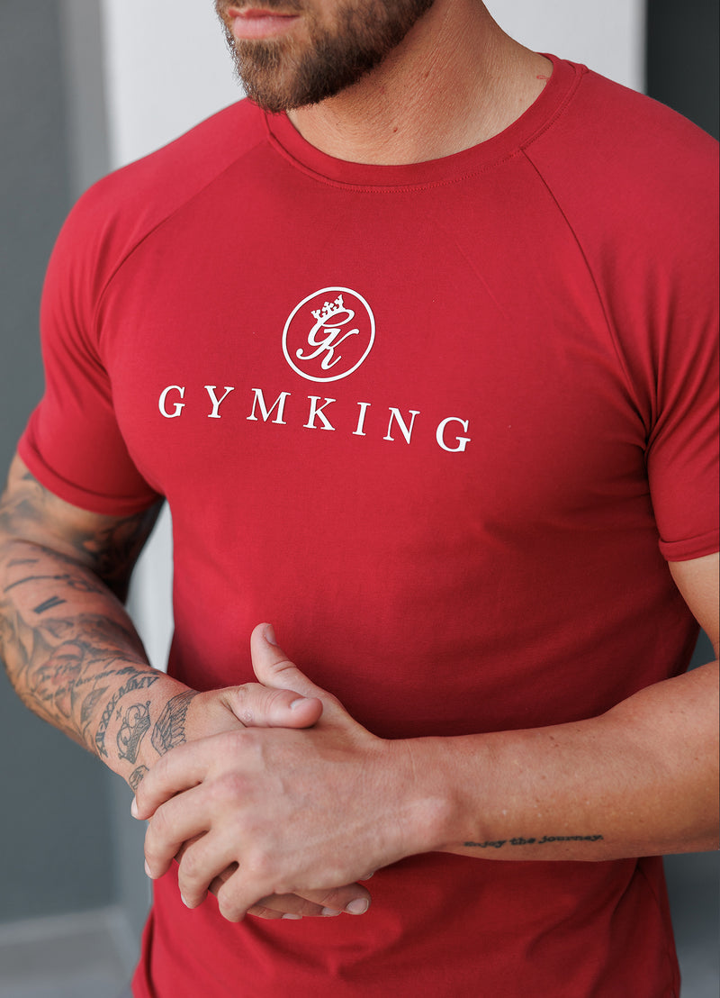 Gym King Pro Tee - Rio Red