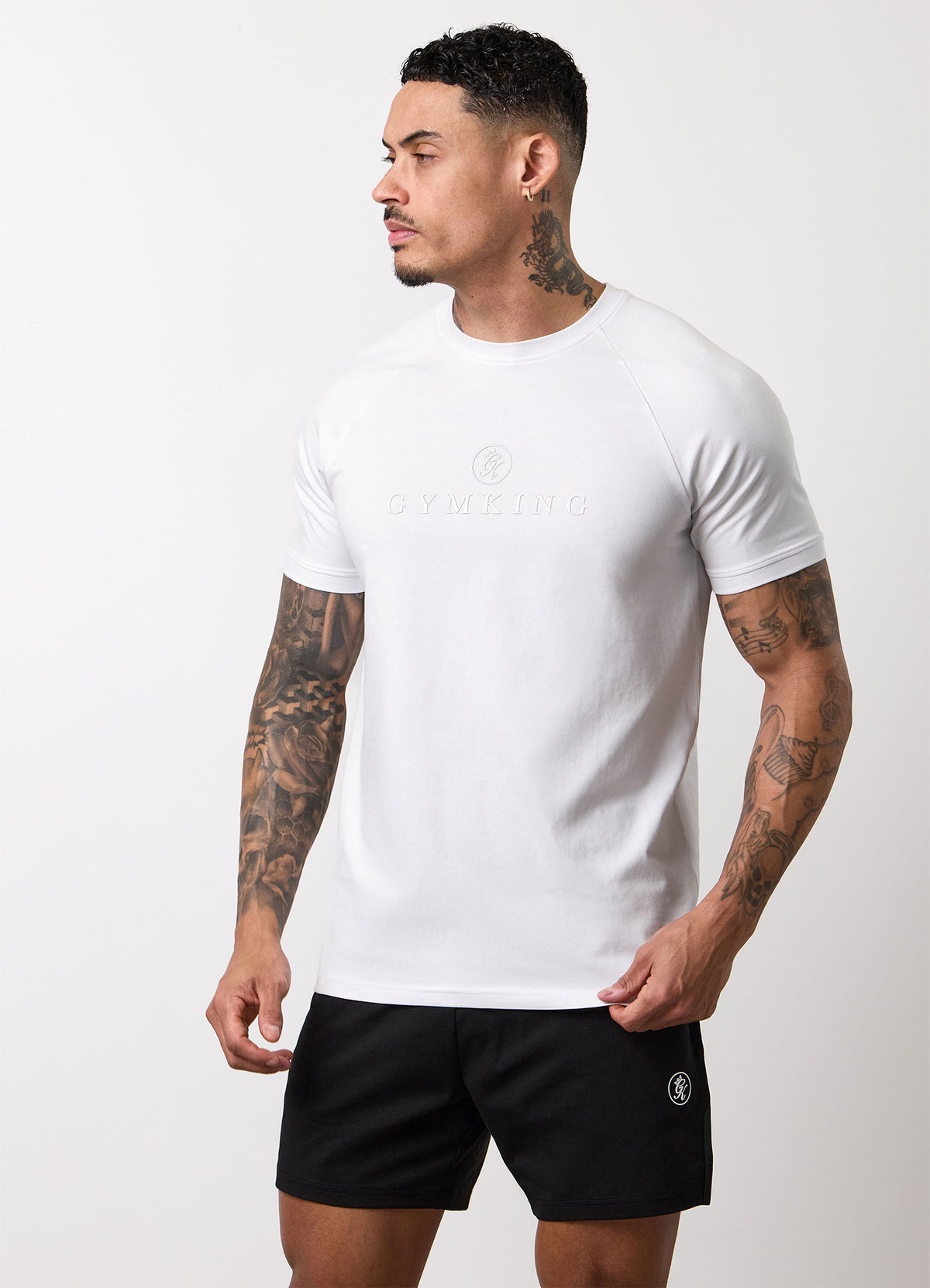 Gym King Pro Logo T-Shirt - White