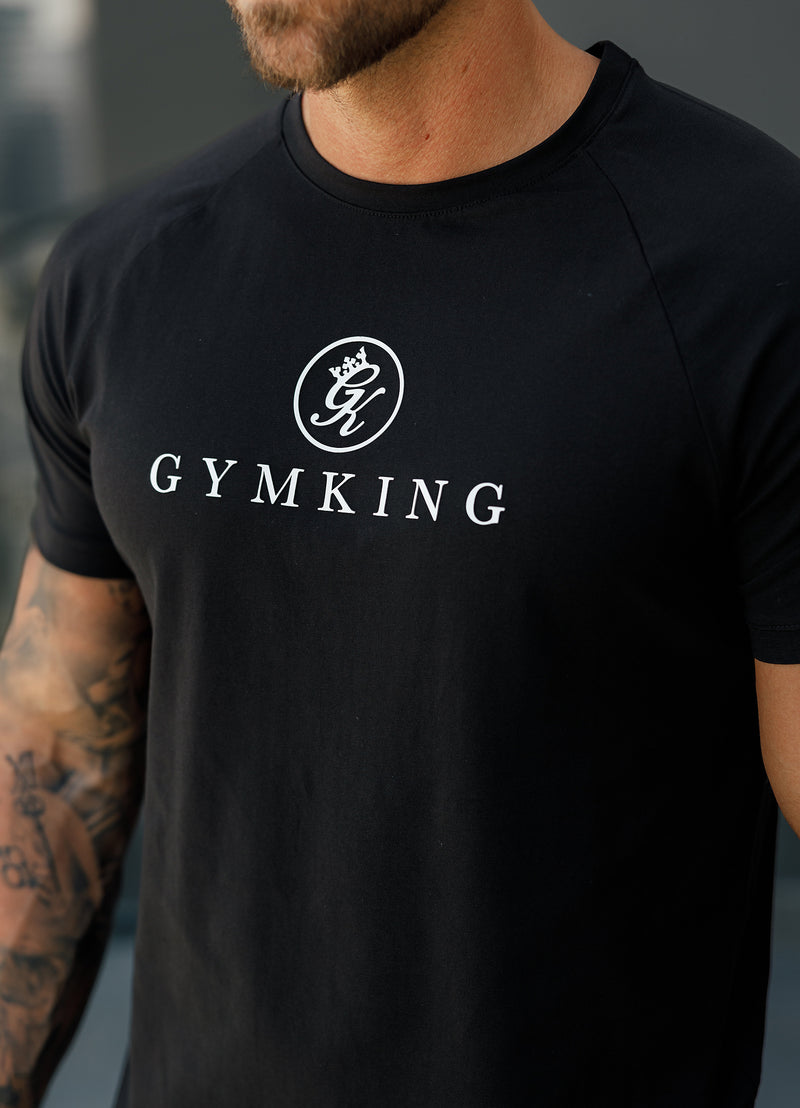 Gym King Pro Logo Jersey Tee - Black