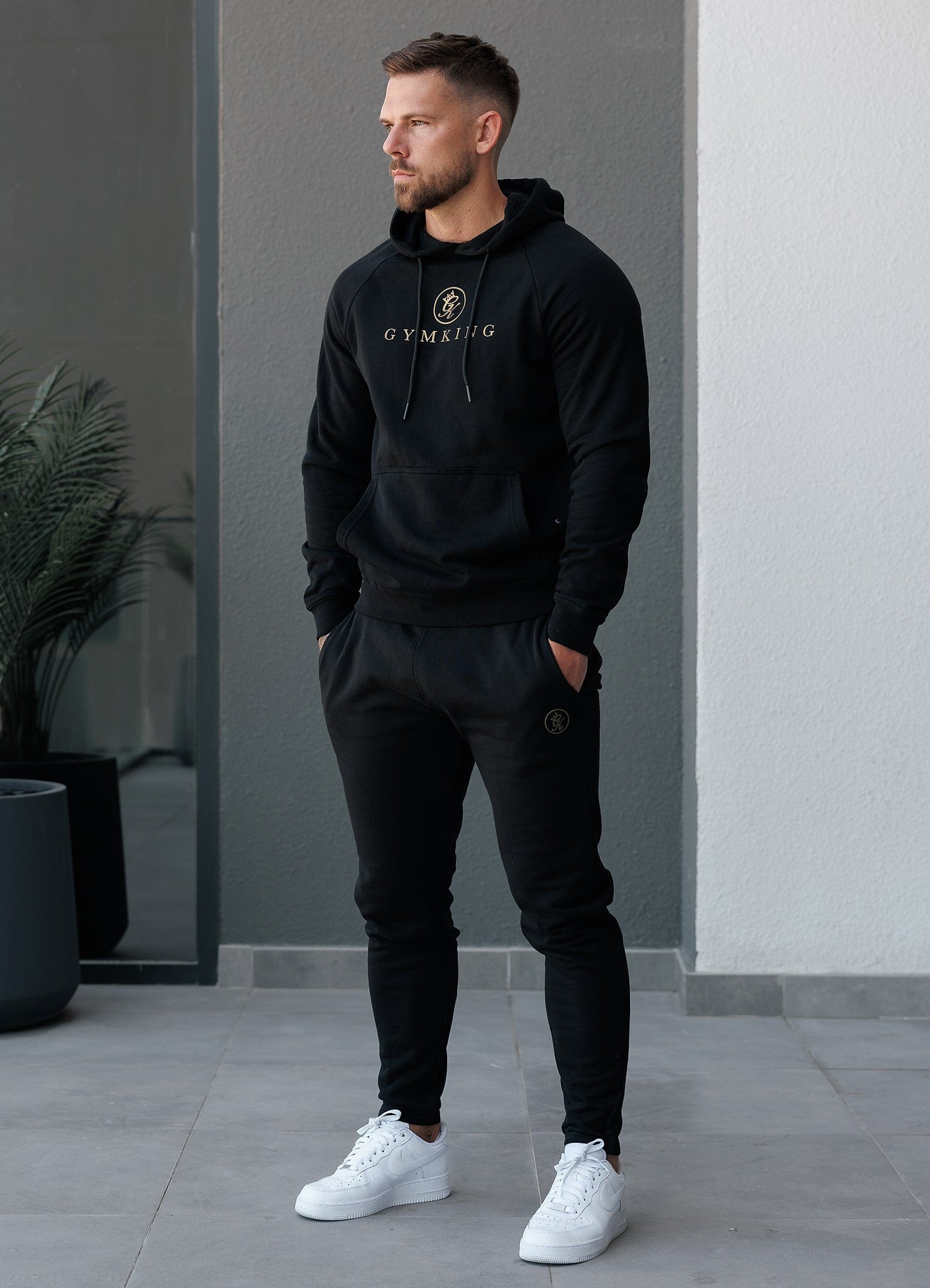 Gym king dark grey tracksuit best sale