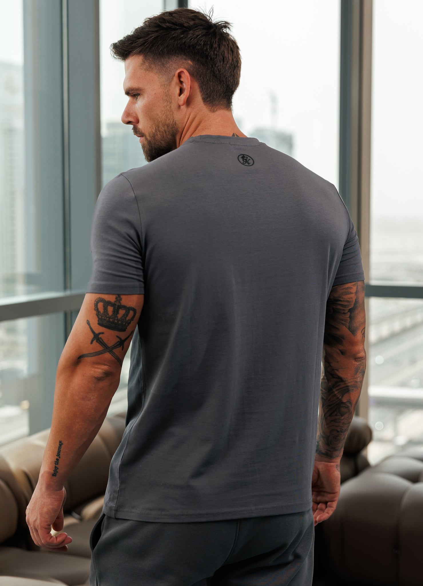 Gym King Pro V2 Tee - Gunmetal Grey