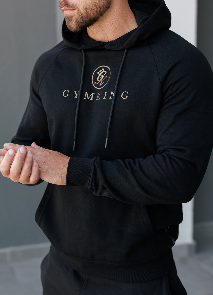 Gym King Pro Hood - Black/Gold